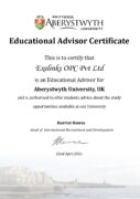 Exelinks OPC Pvt Ltd Certificate Aberystwyth_page-0001
